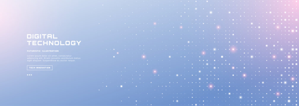 Futuristic AI technology vector with blue abstract background, light patterns, data lines, and white circuit textures. Ideal for digital innovation and tech designs.