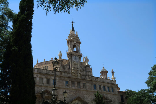 Church of Santos Juanes, Valencia, Spain. Sant Joan del Mercat is a Catholic church located in the Mercat neighborhood of the city. 