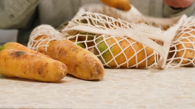 Bunch of yellow organic carrots on a rusty background. selective focus. 