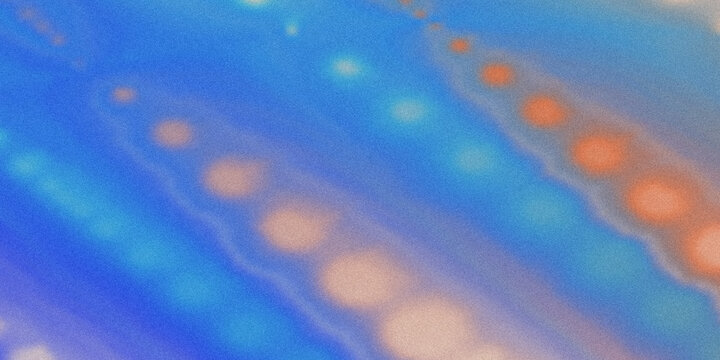Celestial nebula clouds in deep cosmic blue and orange hues illustration