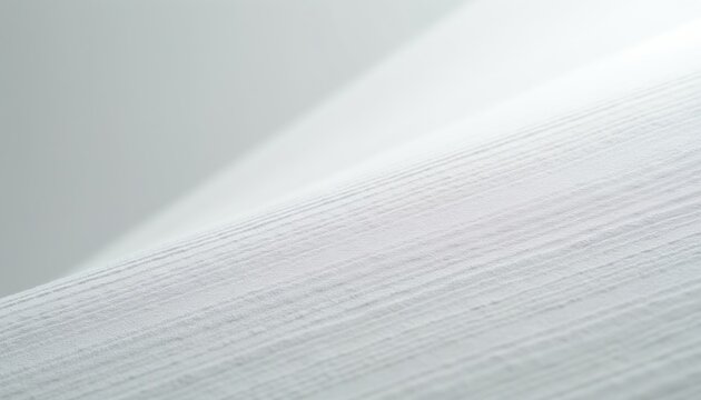 White textured fabric surface with subtle parallel lines creating a clean graphic pattern. Soft light illuminates the ribbed material at an angle, offering a minimal abstract backdrop for design.