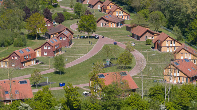 Aerial View of AZC Luttelgeest Asylum Centre
