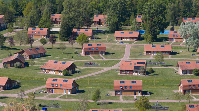 Aerial View of AZC Luttelgeest Asylum Centre