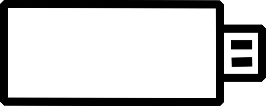 Usb computer and desktop blank object