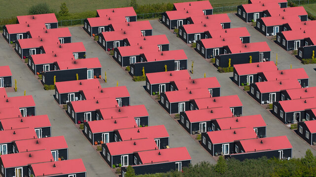Aerial View of AZC Luttelgeest Asylum Centre