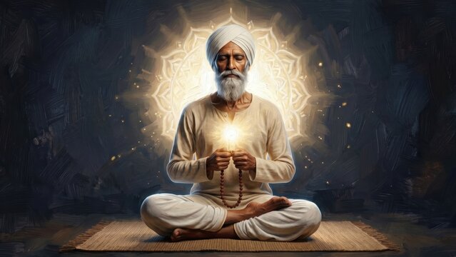 Sant Kabir Meditation &mdash; Spiritual Guru Inner Peace Pose