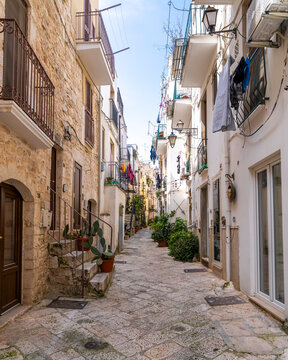 The Conversano Town street view in Puglia Region of Italy