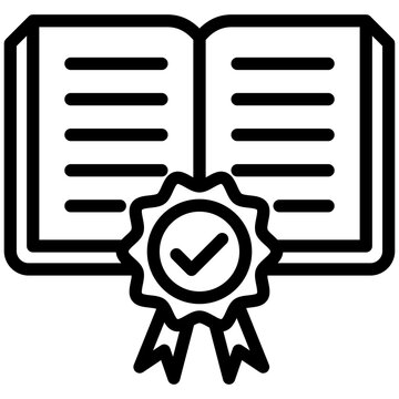 Lesson Completion Outline Icon. Mini Illustration For Modern Concept, Ui, Ux Web And App Development. Related To Education, Learning Management System.