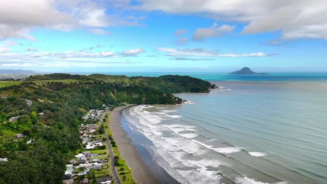 Ohope Beach and Bay, Drone Footage