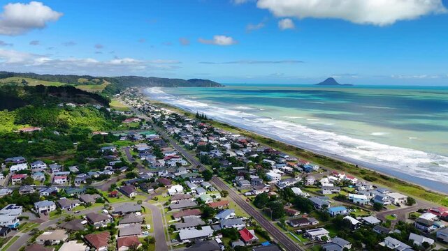 Ohope Beach and Bay, Drone Footage