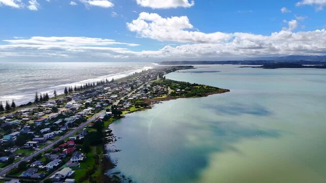 Ohope Beach and Bay, Drone Footage