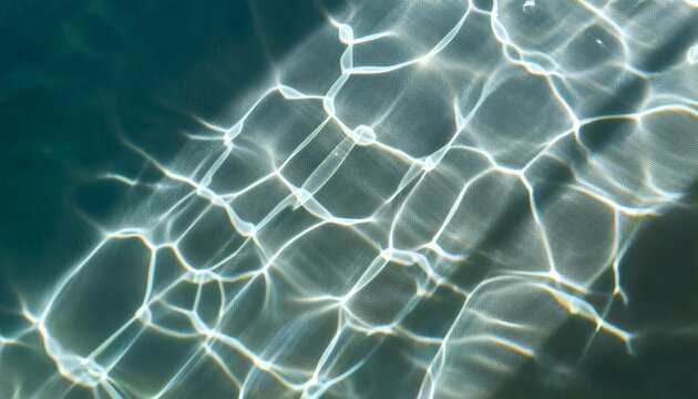abstract shadows background from pouring sunlight top view natural caustic background from light glare and shine reflection effects for product presentation