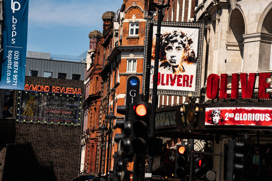 Gielgud Theatre, Raymond Revuebar Strip Club, Oliver! British Musical, Oliver Twist, West End Theater District, Shaftesbury Avenue, Central London, UK - May 2026