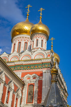 Tower and golden onion domes of the Shipka Memorial Church.