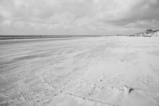 Windige Nordseek&uuml;ste in Blavand Skallingen