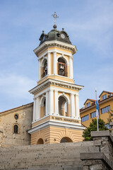 Obraz premium Bell tower of the Church of the Holy Mother of God in Plovdiv.