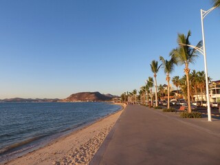 the promenade walk by the sea- Malecon- in La Paz, Lower California (Baja California), Mexico © Saule