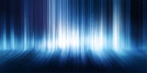 abstract ethereal light rays cascade downwards, creating a vibrant display of energy and movement. the image emits a feeling of cosmic energy and futuristic abstract. © NOT BAD
