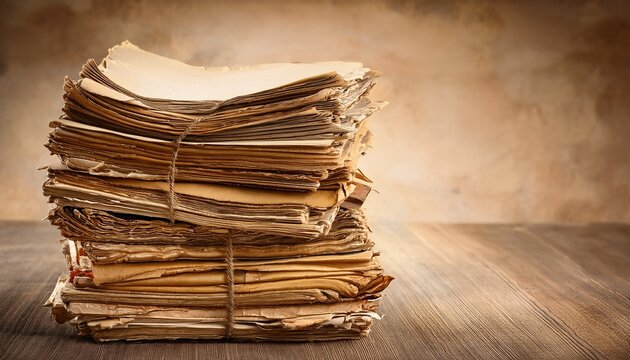 stack of old papers
