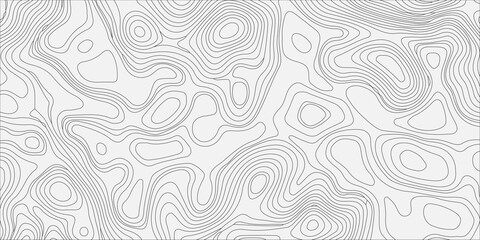 White Topographic Map Pattern Background, Minimalist Abstract Contour Line Texture, Geographic Elevation Grid Vector © Creative Lis
