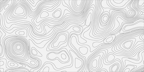 White Topographic Map Pattern Background, Minimalist Abstract Contour Line Texture, Geographic Elevation Grid Vector © Creative Lis