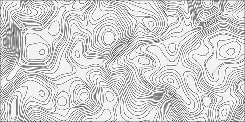 White Topographic Map Pattern Background, Minimalist Abstract Contour Line Texture, Geographic Elevation Grid Vector © Creative Lis