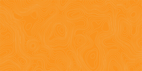 Orange abstract topographic map background with contour lines, vibrant textured pattern for graphic design and web use. High-quality abstract background, subtle topographic contour lines © Creative Lis