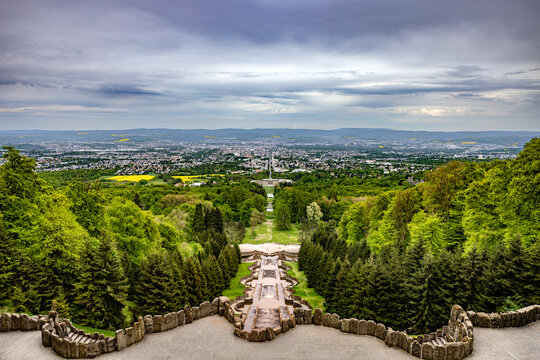 Blick auf Kassel vom Bergpark Wilhelmsh&ouml;he