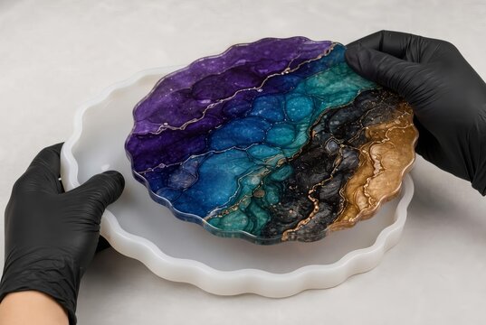 Epoxy Resin Process Demold the Finished Piece