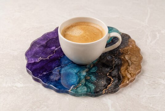 Epoxy Resin Process - Final Coaster Result