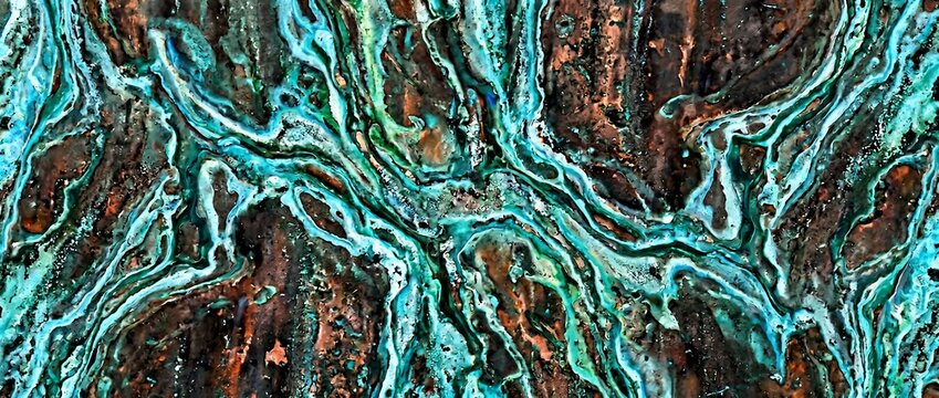 Vibrant turquoise abstract background texture.