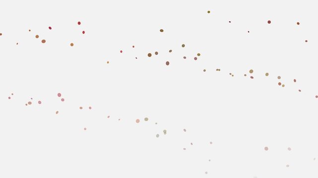 minimalist red paper confetti falling on white background for celebrations and events (147)