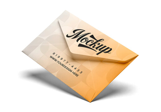 Envelope Mockup Perspective Angle