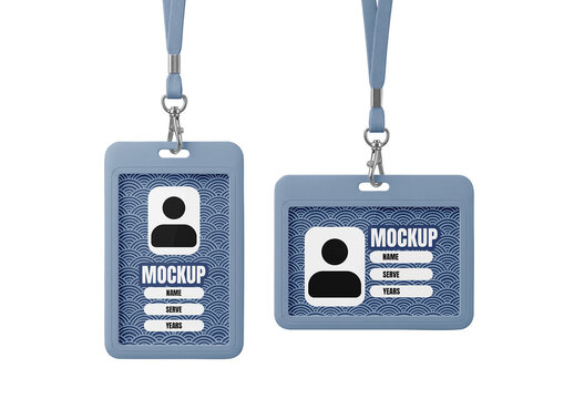 Id Badge Card Mockup
