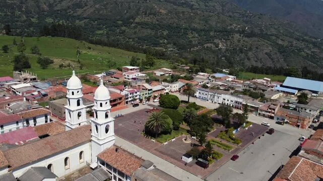 Susac&oacute;n, Boyac&aacute; - Colombia. February 28, 2026. Aerial view with drone, it is 2,480 meters above sea level