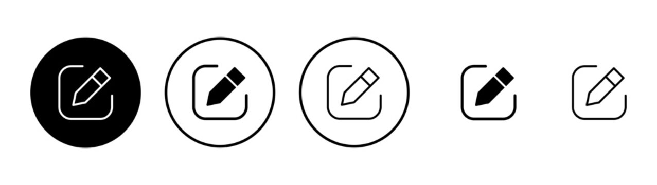 Edit icon vector. edit document sign and symbol. edit text icon. pencil. sign up