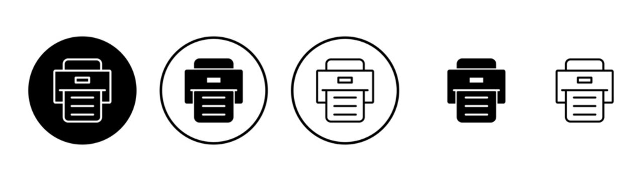 Print icon vector. printer sign and symbol