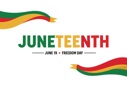 Juneteenth Freedom Day Celebration. Vector Graphic. Flat Design. Clean Background. Holiday Banner.