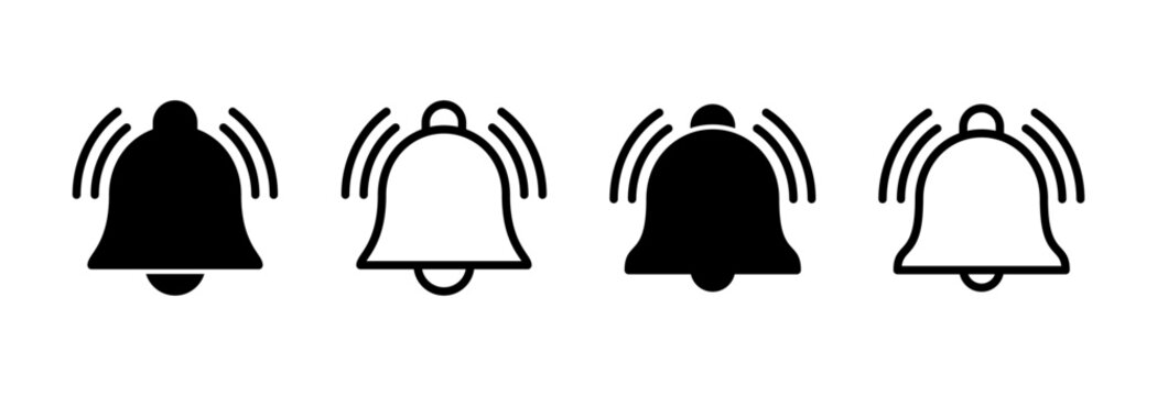 Bell Icon vector illustration. Notification sign and symbol for web site design