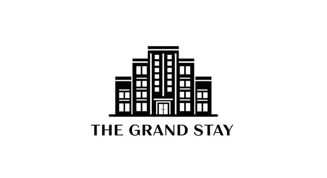 The Grand Stay Hotel Logo Design.