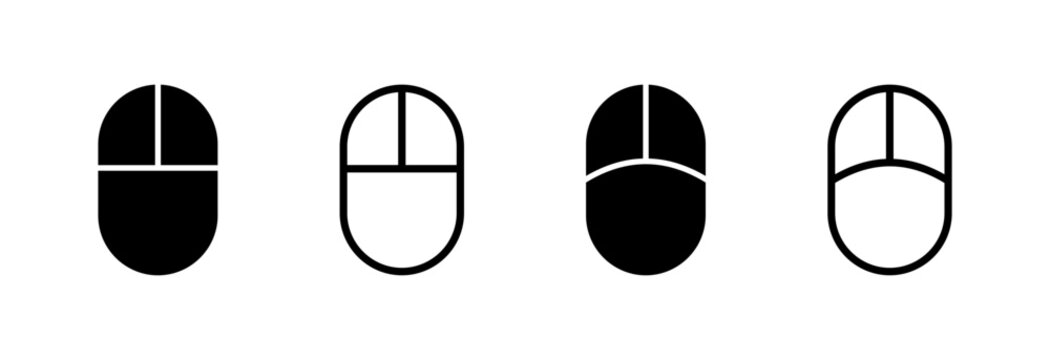 Mouse icon vector illustration. click sign and symbol. pointer icon vector.