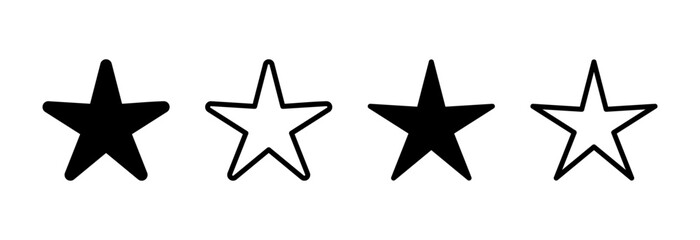 Fototapeta premium Star Icon vector illustration. rating sign and symbol. favourite star icon