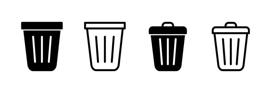 Trash icon vector illustration. trash can icon. delete sign and symbol.