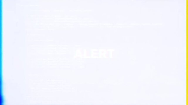 Alert on screen warning background digital concept
