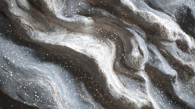 Swirling Metallic Sludge Texture with Glittering Accents