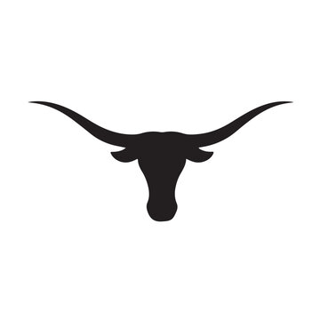 Long horn logo template vector illustration