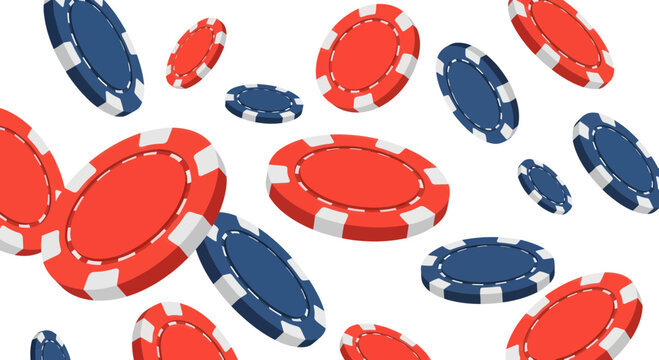 Falling Casino Chips