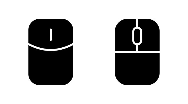 Mouse icon set vector. click sign and symbol. pointer icon vector.