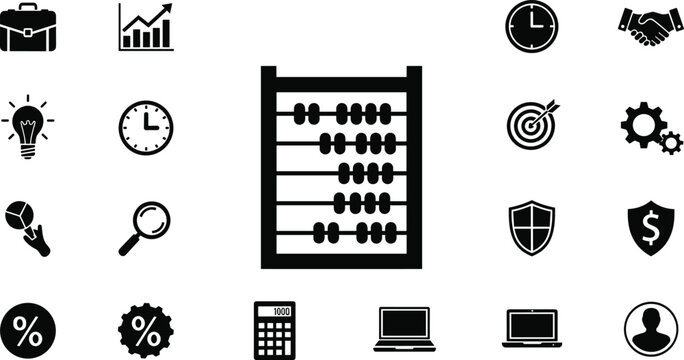 Abacus Calculator Icon (Math Tool)
