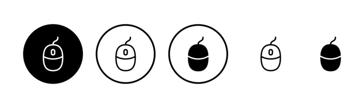 Mouse icon logo design. click sign and symbol. pointer icon vector.